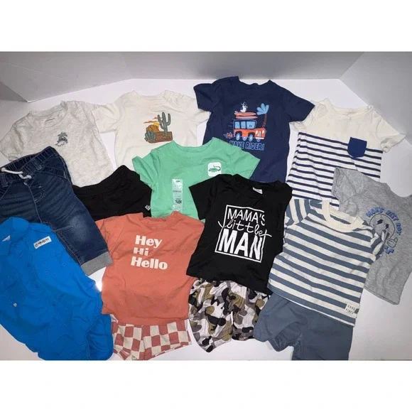 Boys 6-9 Months Clothing Bundle 15pc Tops, Bottoms, jumpsuits, Outfits - Picture 1 of 15